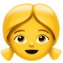 Girl face emoji