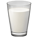 Glass of milk emoji