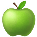 Green apple emoji