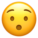 Hushed face emoji