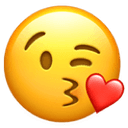 Kissing heart emoji