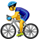 Man biking emoji