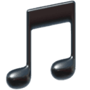 Musical note emoji
