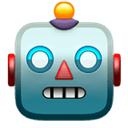 Robot face emoji
