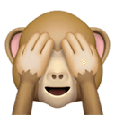 See no evil monkey emoji