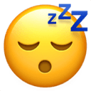 Sleeping face emoji
