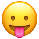 Stuck out tongue emoji
