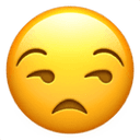 Unamused face emoji