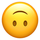 Upside down face emoji