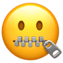 Zipper mouth face emoji