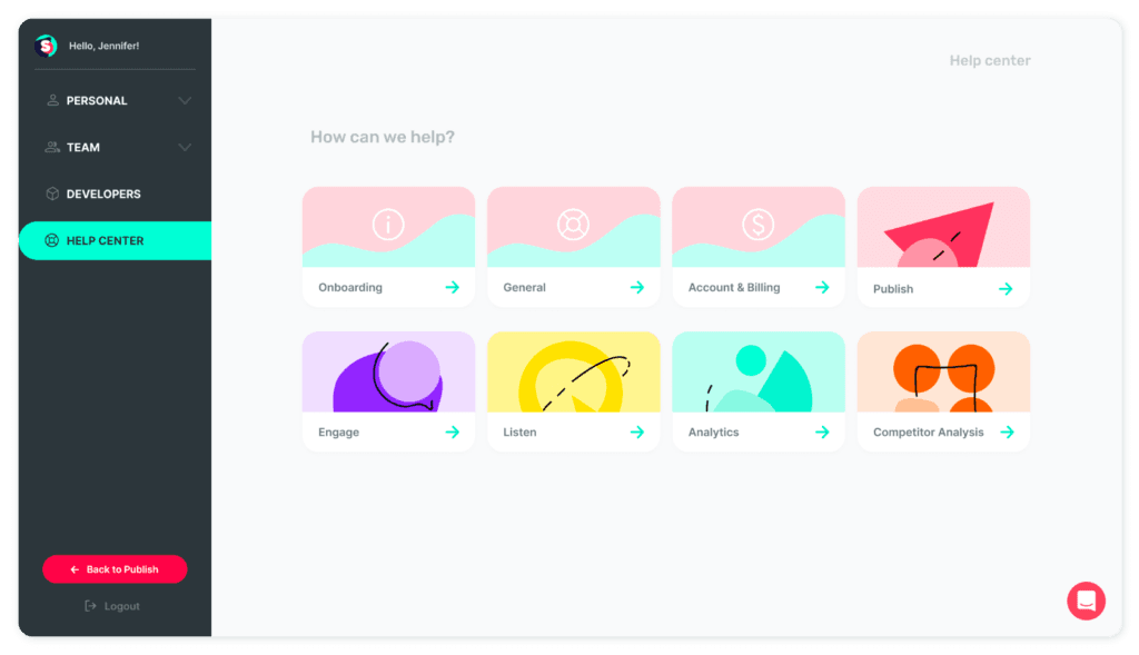 Updated Help Center page and experience