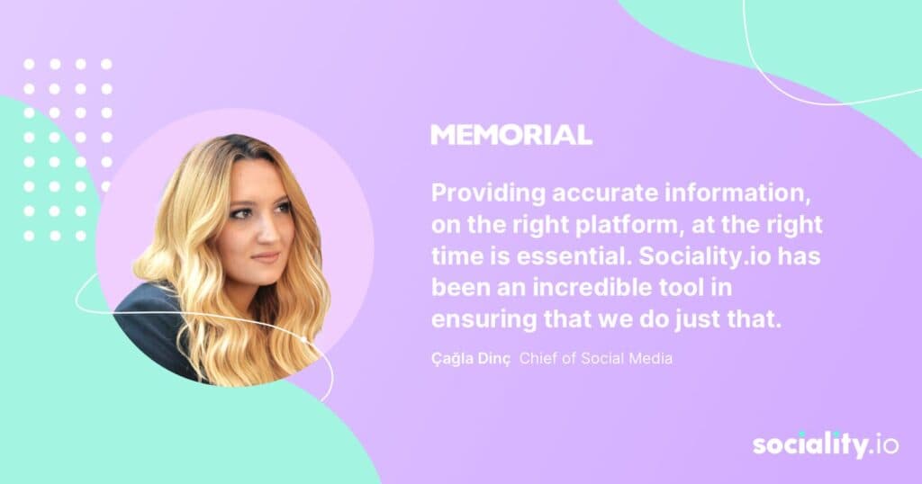 Memorial and their Sociality.io experience