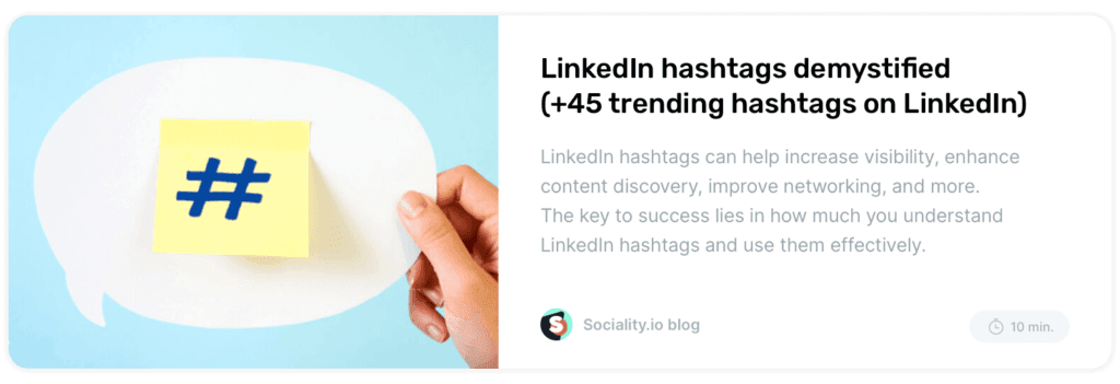 LinkedIn hashtags