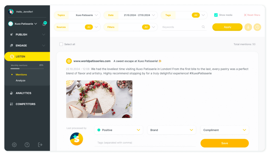 Embrace the new look of Listen - Mentions