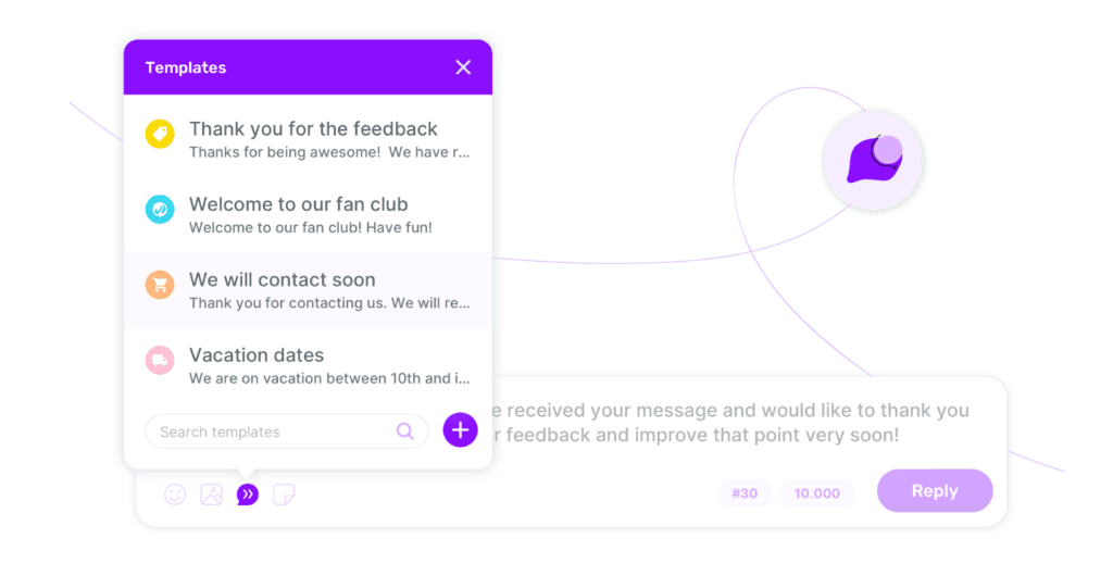 Product Update October 2024 - Engage with new ‘Saved Replies’ icons & colors