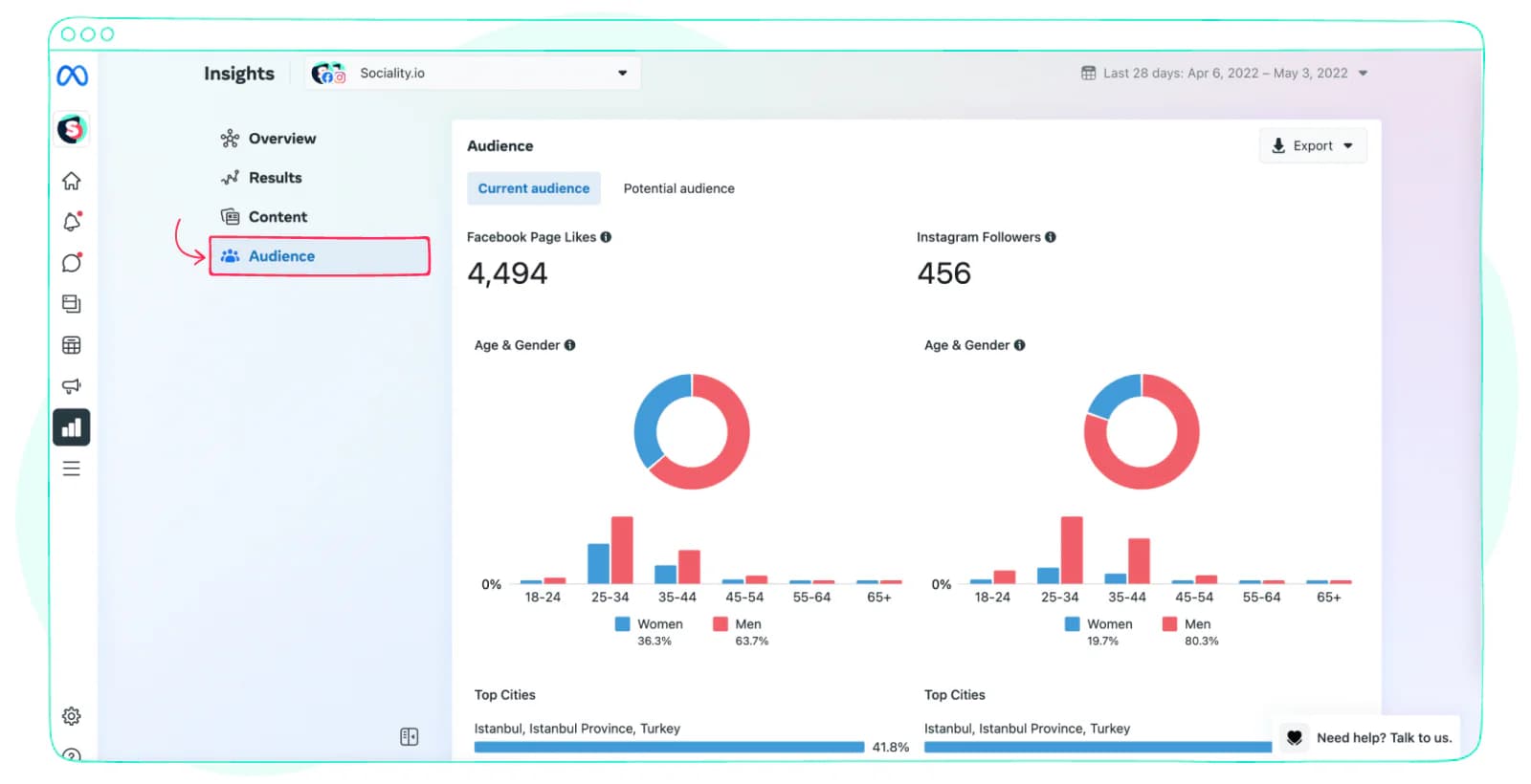 How to find Facebook Audience Insights? - Click Audience.