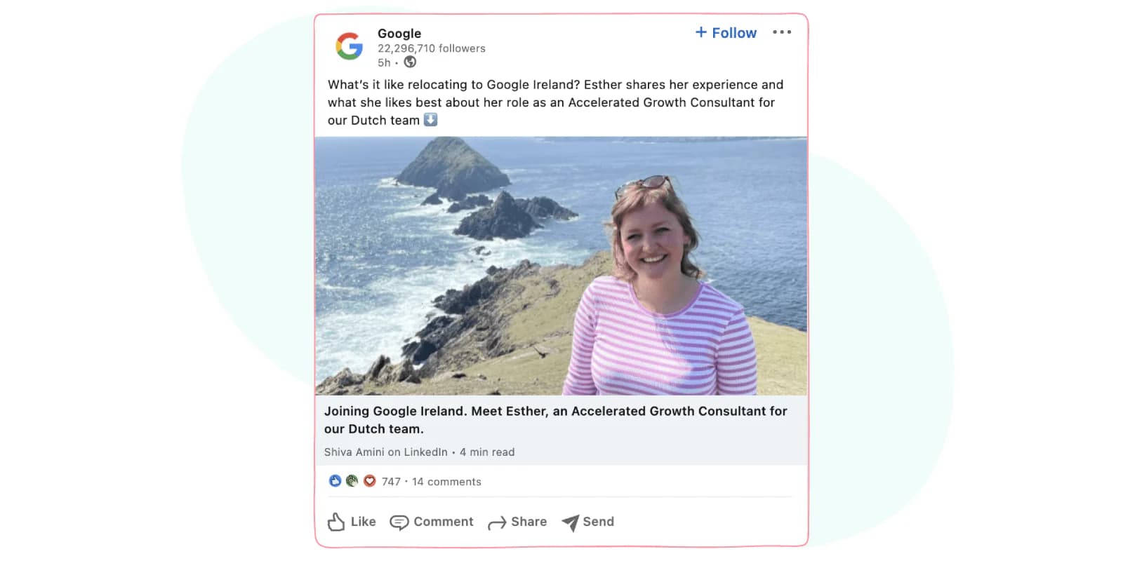 Spotlight talent and elevate employee voices on Linkedin