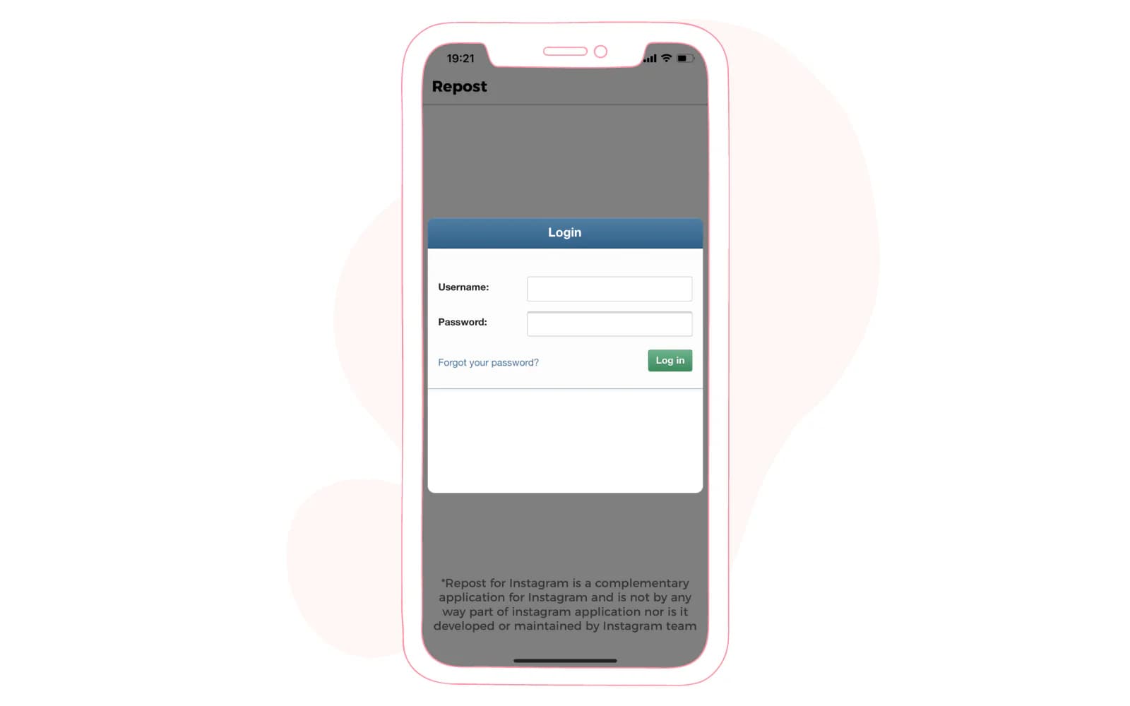 repost an Instagram post - Repos+ App Instagram login