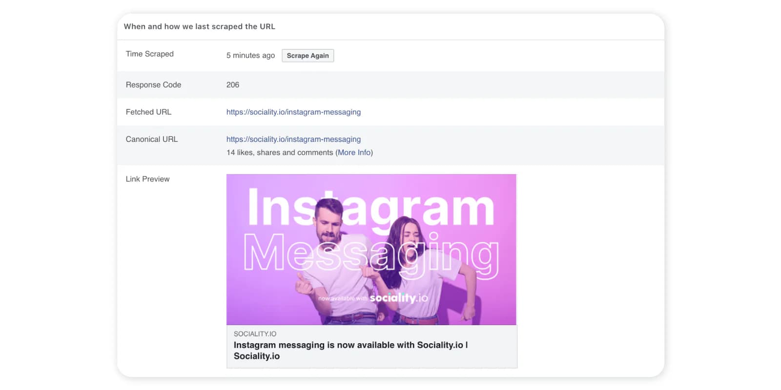 How to use Facebook Debugger - Step 3