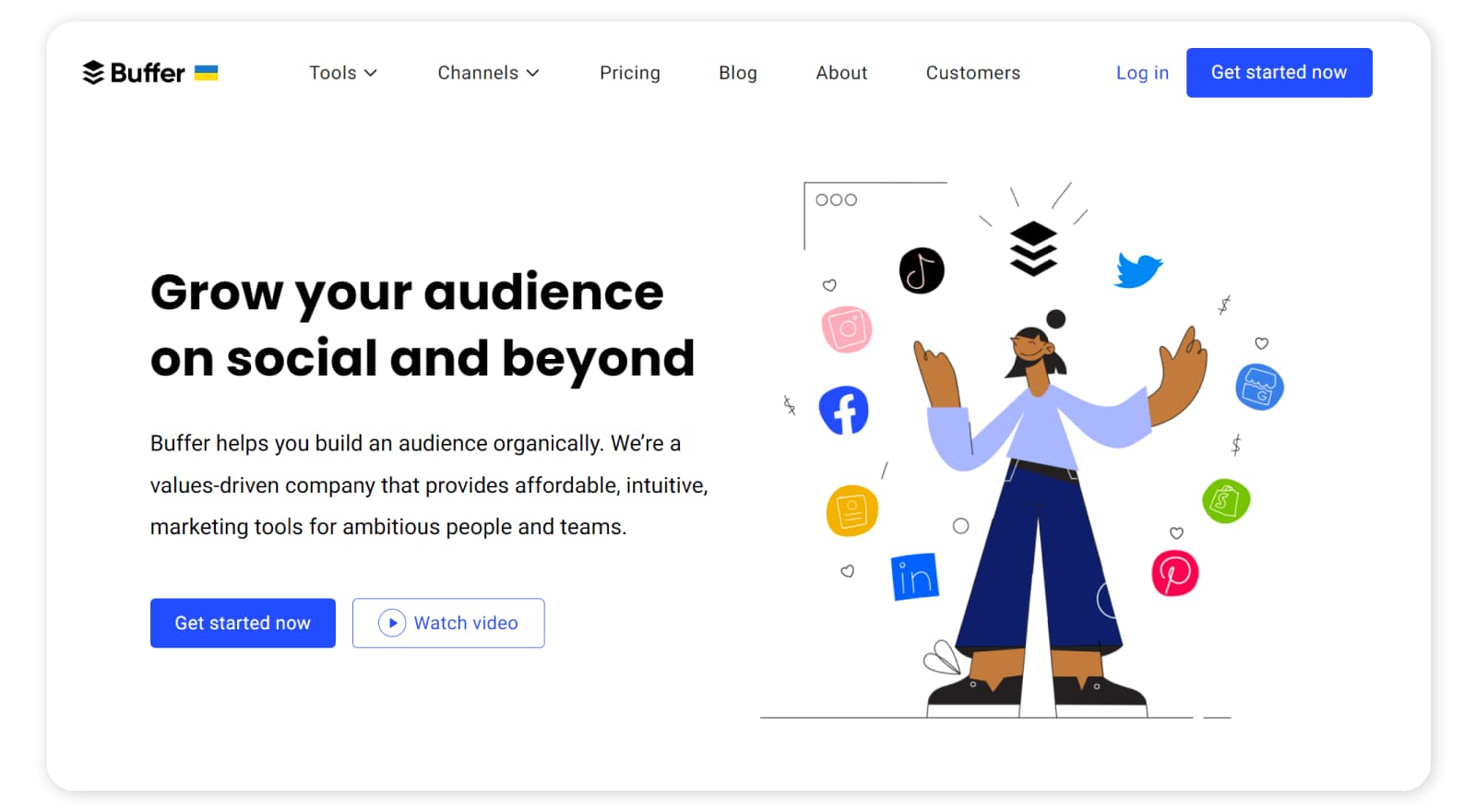 Social media marketing tools - Buffer