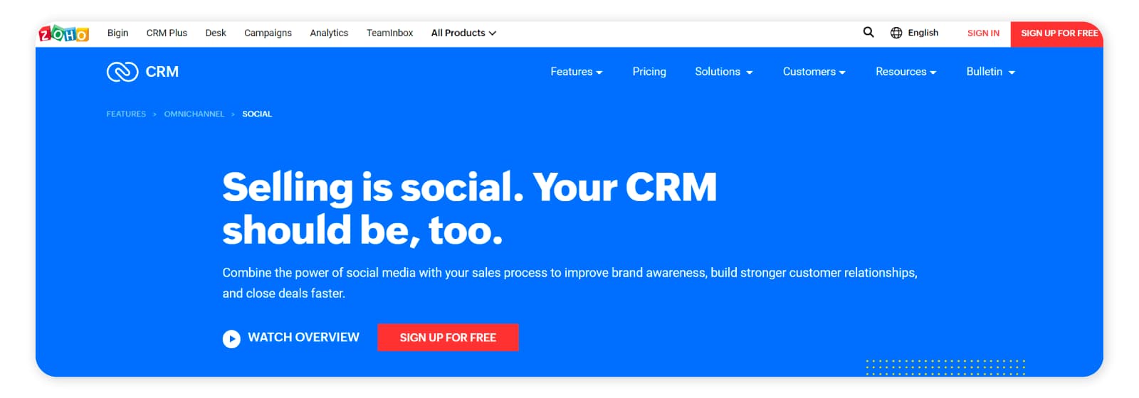 Social monitoring tools - Zoho Social