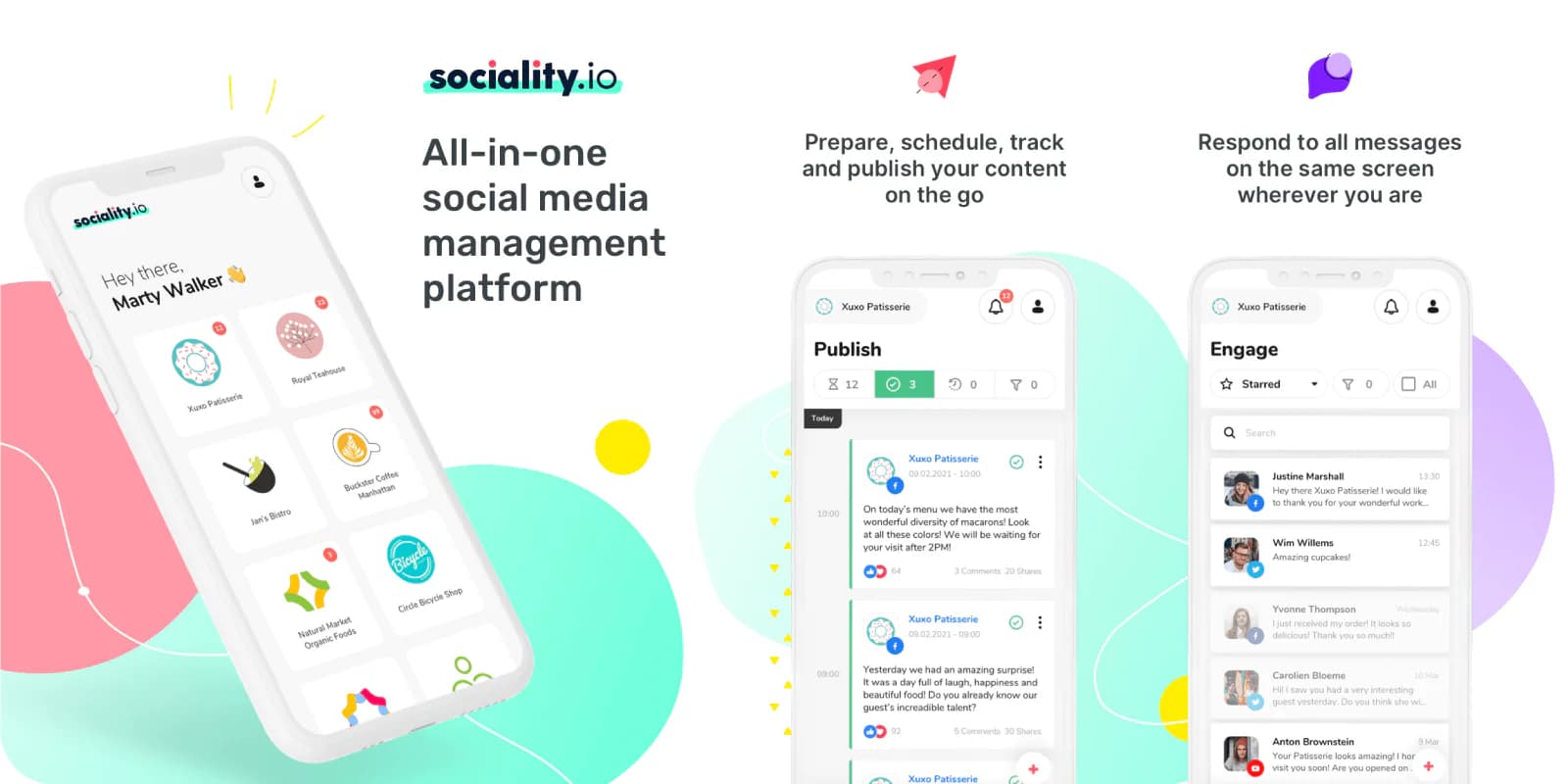 Sociality.io mobile apps