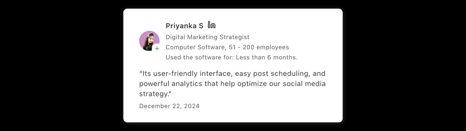 Reviewer praises SocialPilot scheduling interface and social analytics features