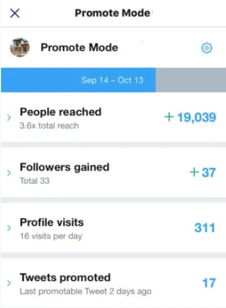 Twitter Ads Promote Mode