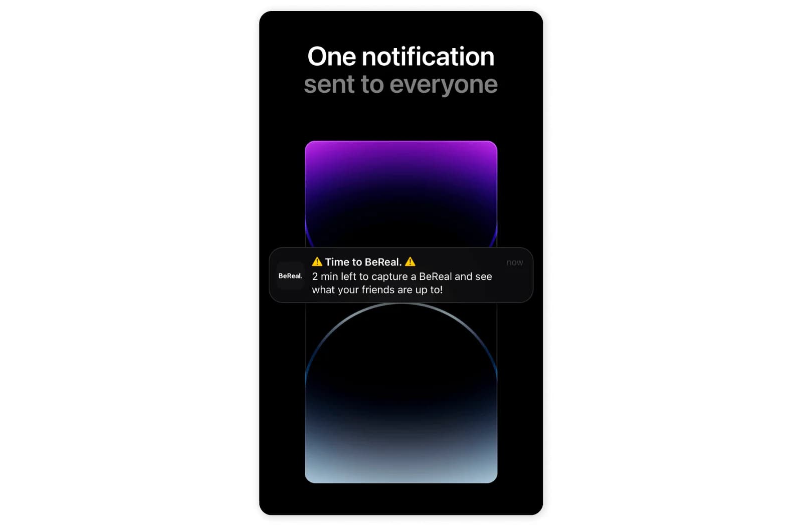 How does the BeReal app work? - notification