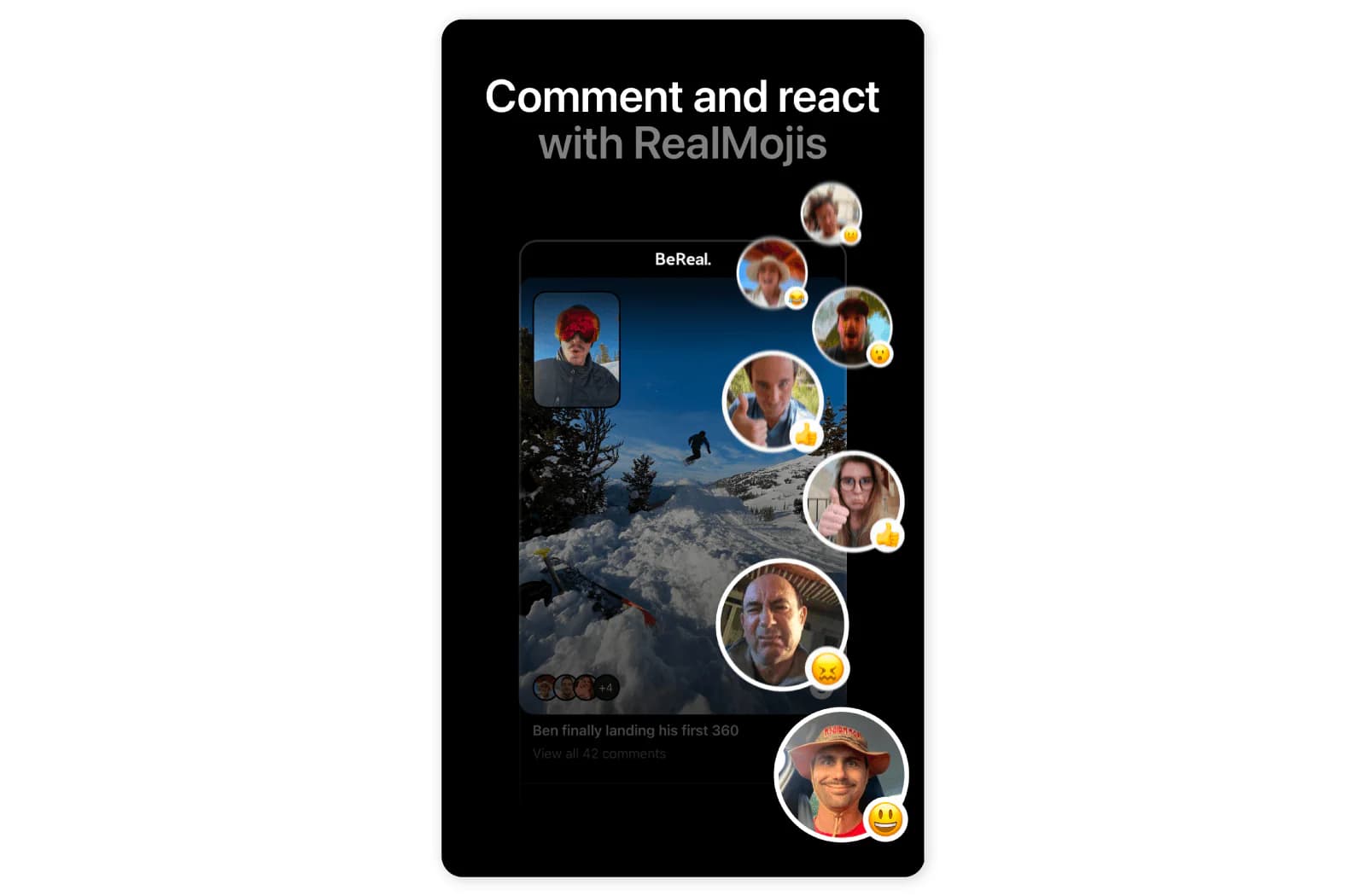 BeReal’s unique features - RealMojis