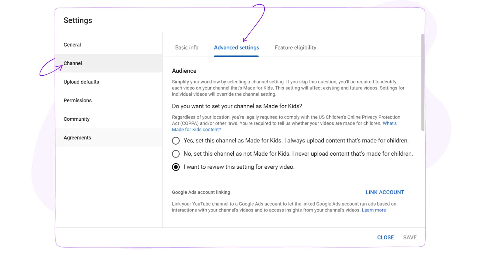 Enabling comments on Youtube videos