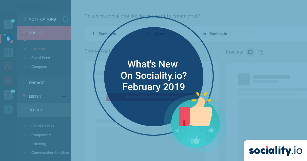 What’s New On Sociality.io? – February 2019