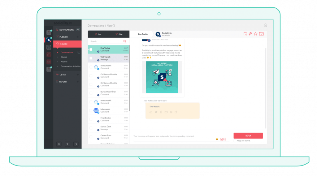Socialityio Product Screenshot