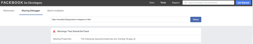 How to use Facebook Debugger