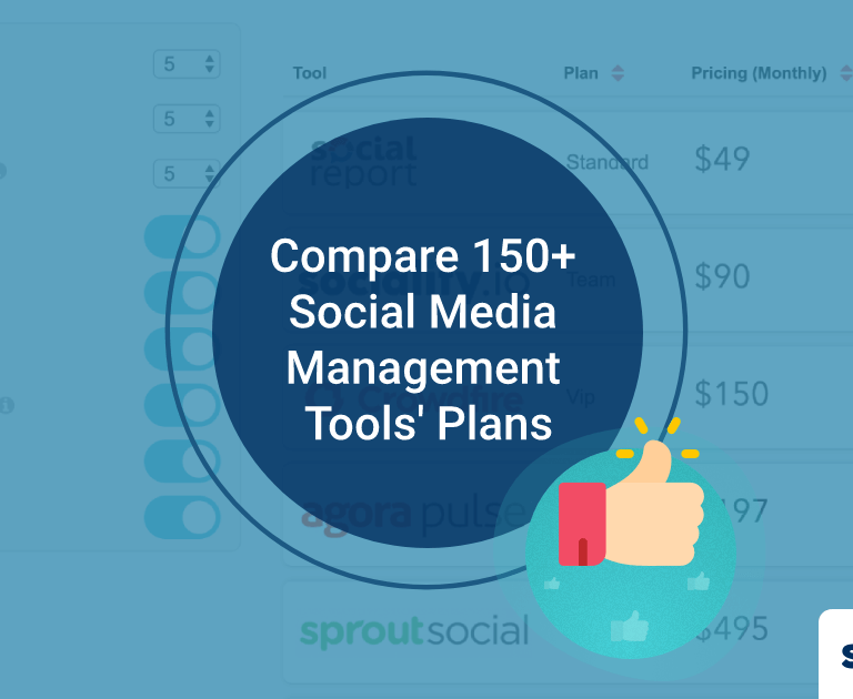 Compare 150+ Social Media Management Tools’ Plans