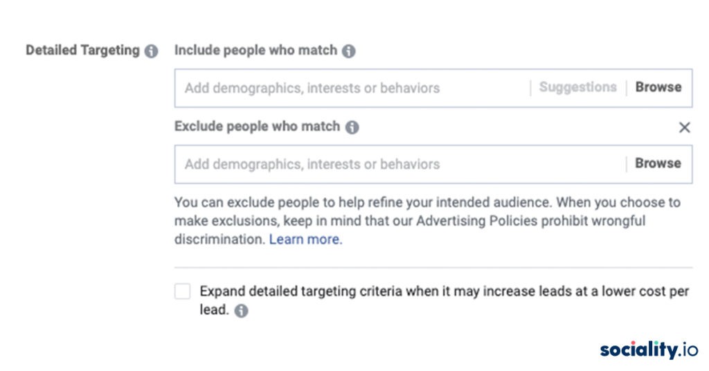 Facebook Ads Detailed Targeting People