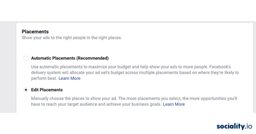 Facebook Ads Placements