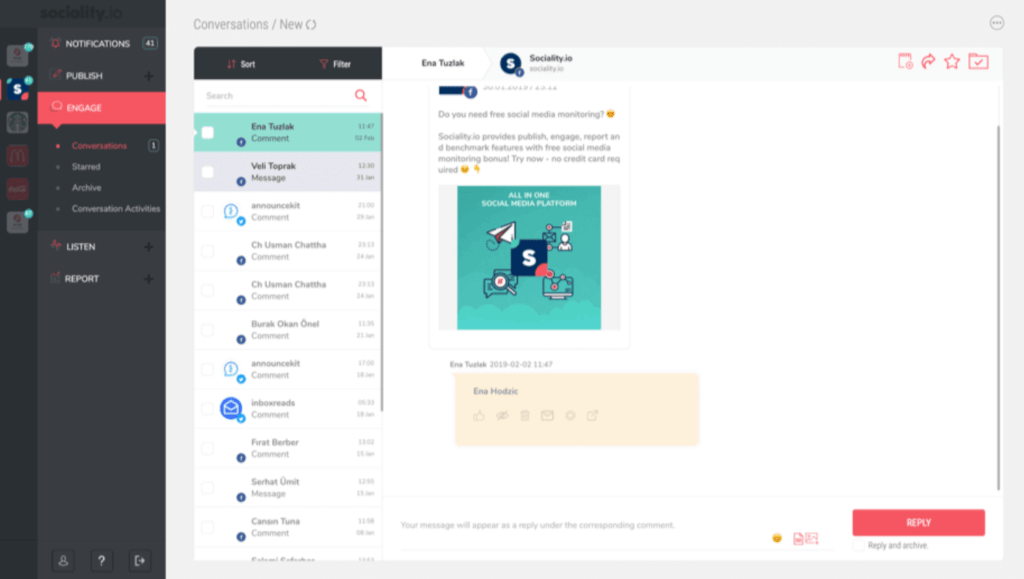 Sociality.io - Social Media Engage