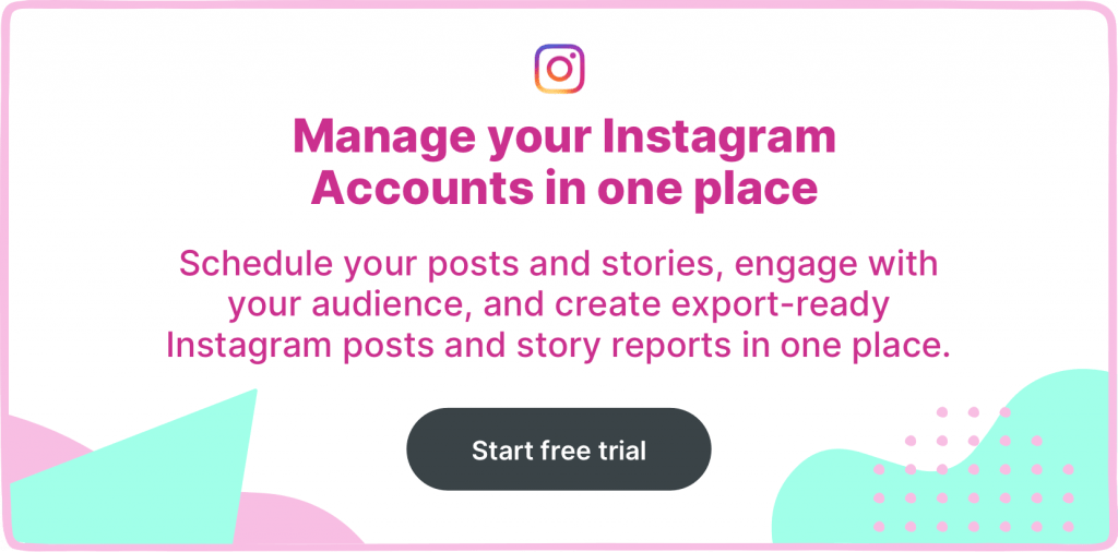 Instagram management CTA