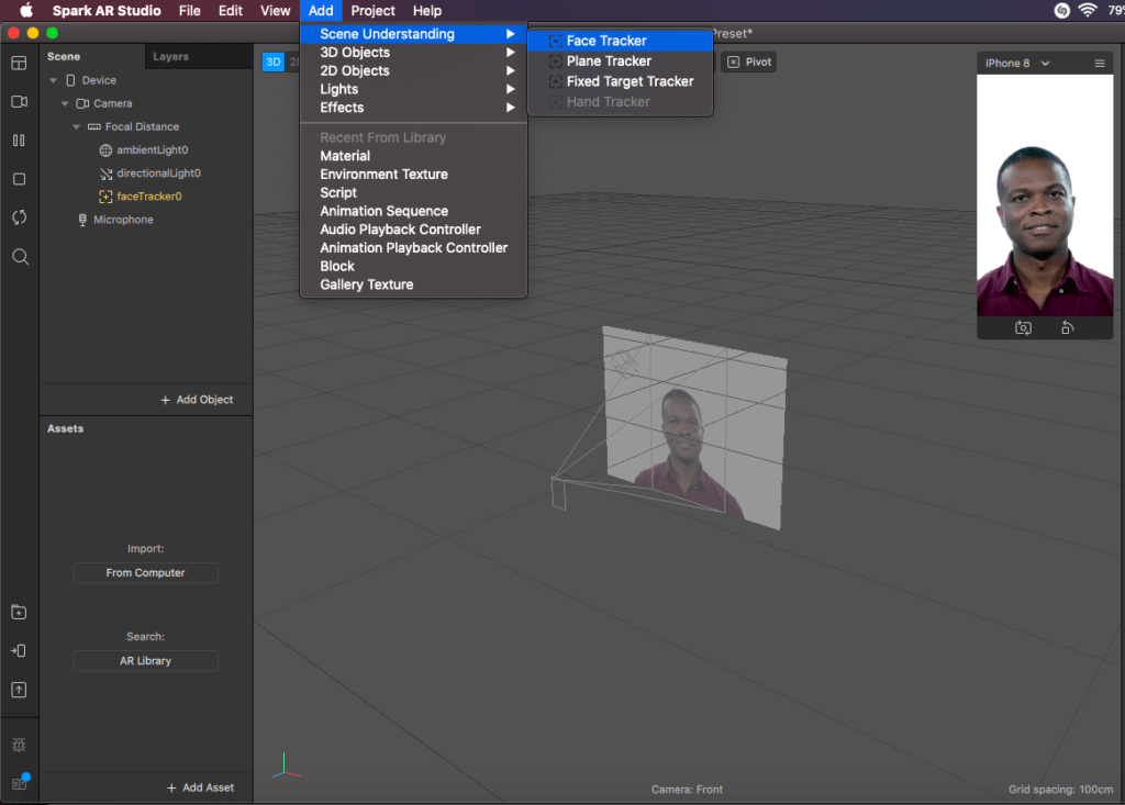 Spark Ar Studio - Finding Faces