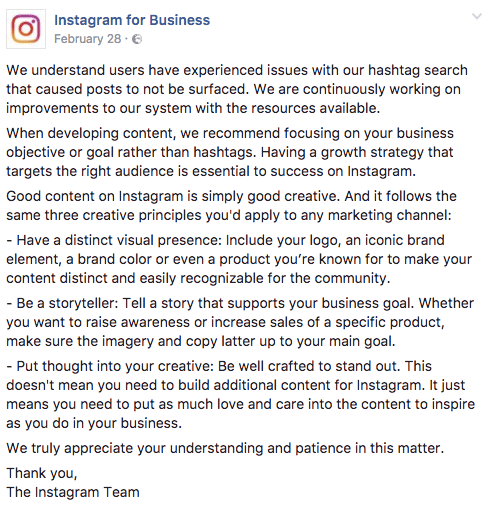 Why Instagram shadowban business accounts?