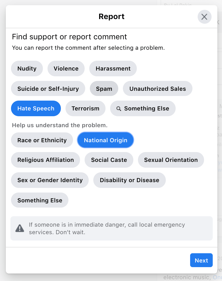 How to unhide Facebook comments