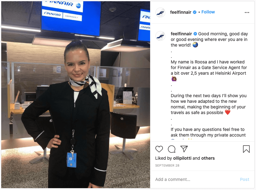 Finnair Instagram Account Take Over
