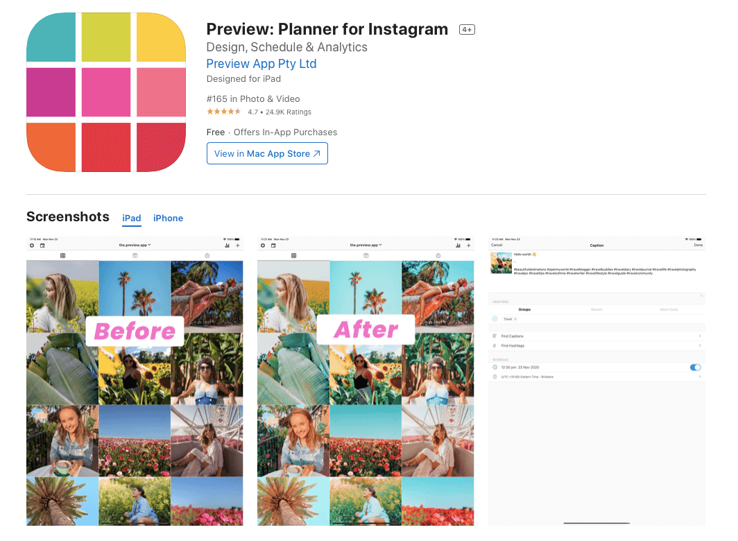 instagram grid planner desktop free