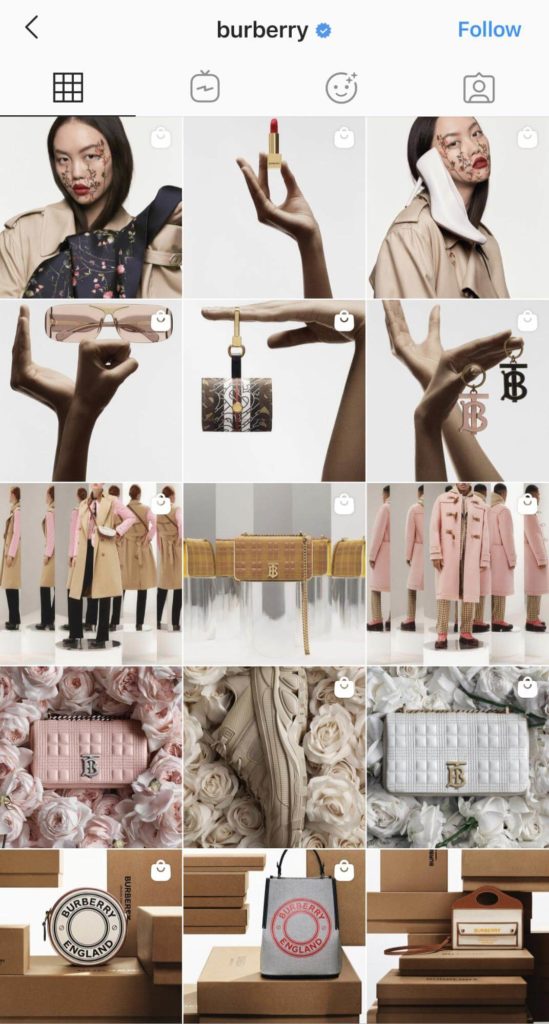 Instagram Grid Style - Rows