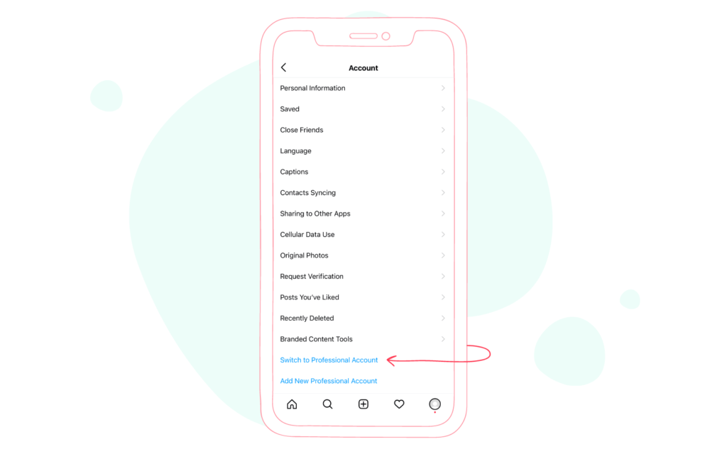 Instagram Switch to Professional Account