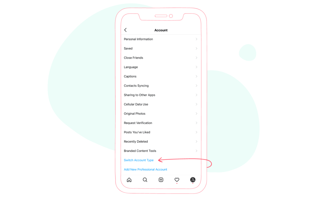 Instagram Switch Account Type”