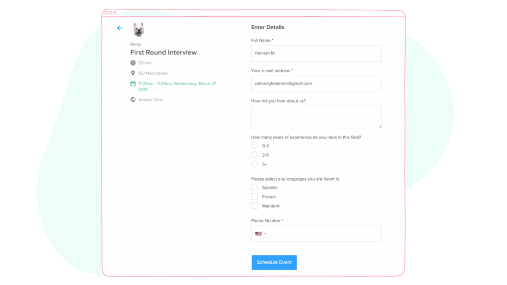 meeting scheduling with Calendly