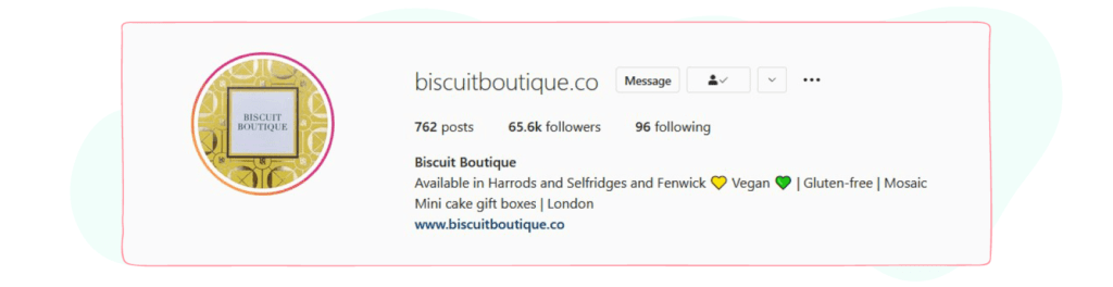 biscuitboutique.co instagram bio