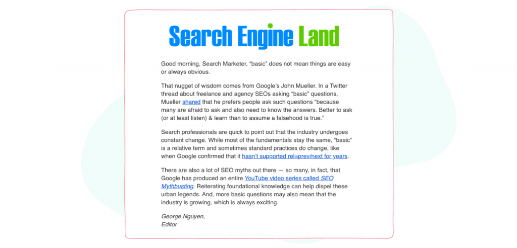 Marketing and Social Media Newsletters  - Search Engine Land